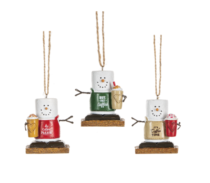 S'mores Barista Ornaments - 3 Options