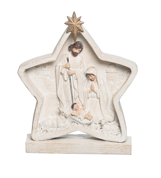 Star with Holy Family Decor