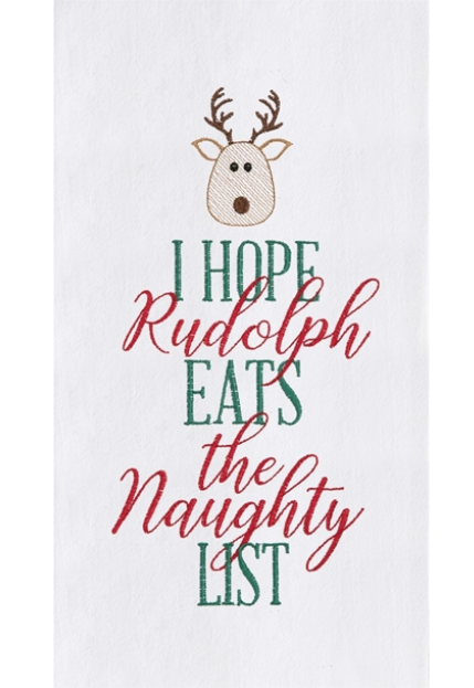 Rudolph Eats Towel