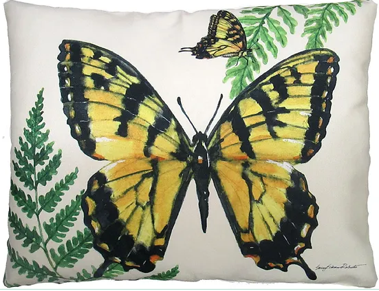 Beautiful Butterfly Pillow - Rectangle