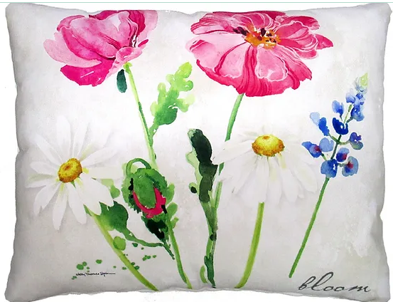 Floral Pillow - Rectangle