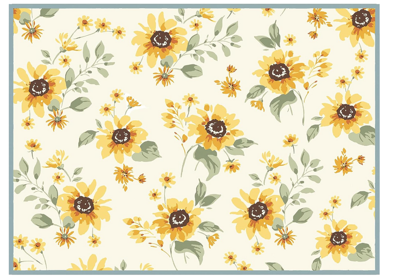 Sunflowers Forever Kitchen Drying Mat