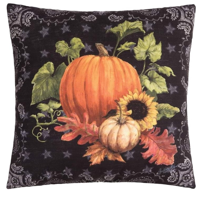 Chalk Pumpkin Pillow