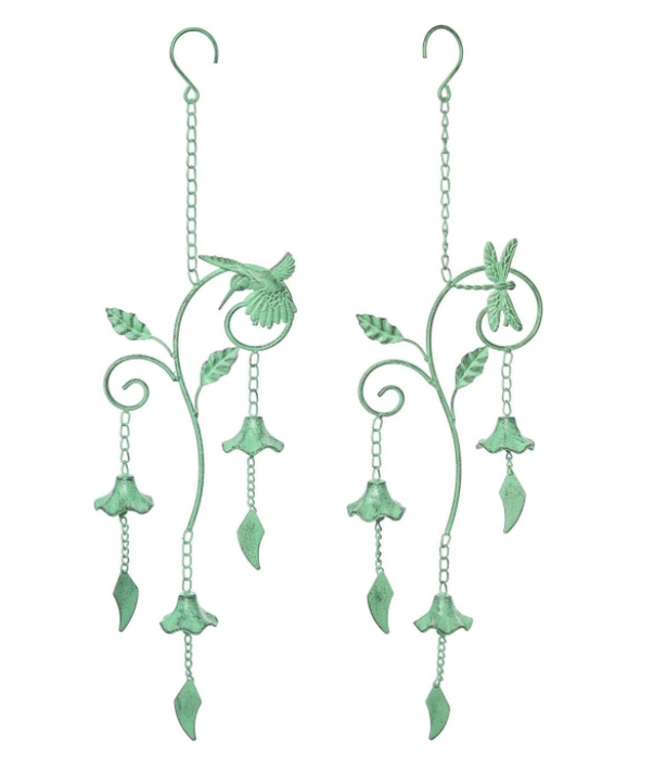 Hummingbird and Dragonfly Windchimes - 2 Styles