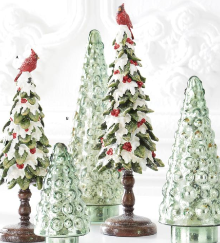 Glittered Snow Covered Holly Tree