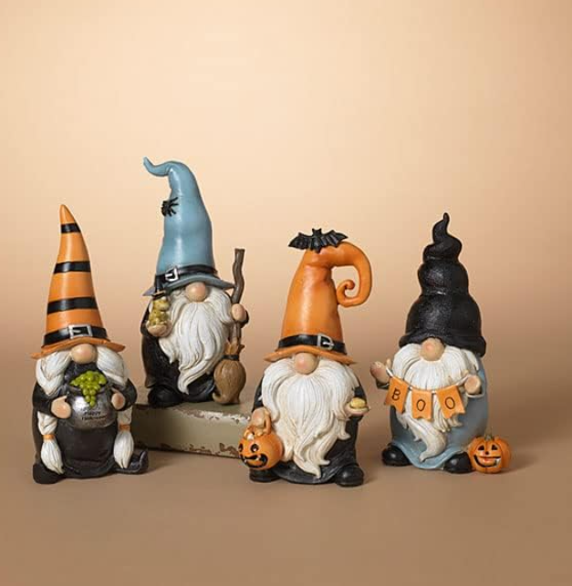 Gnome Trick Or Treat Figurine -4 Options