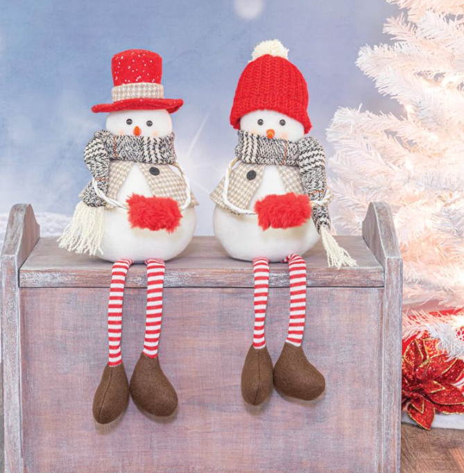 Hand Muff Snowman Dangle Leg- 2 Options