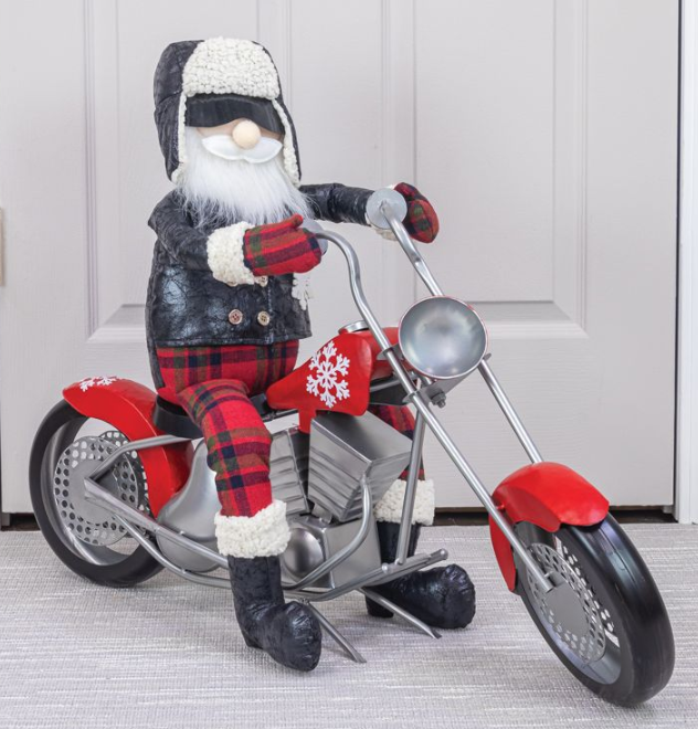 Santa and Motorcycle Set