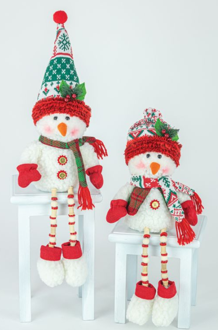 Winter Kisses Snowman Button Leg 2 Asst- 2 Options