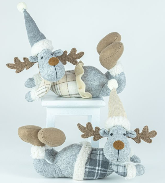Hazel Plaid Moose Lounger - 2 Asst.