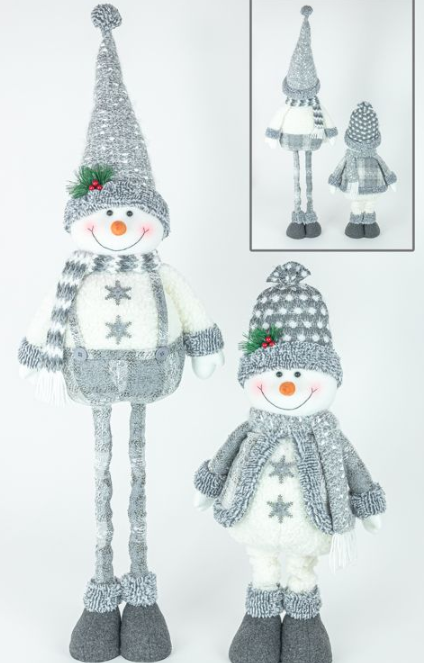 Cozy Winter Snowman Stretch Leg  - 2 Options