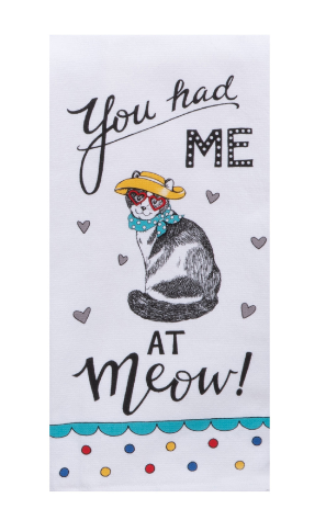 Pet Lovers Only Meow Dual Purpose Terry Towel