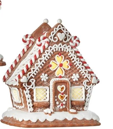Gingerbread Lighted House -