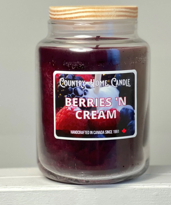 Berries N Cream- Country Home Candle