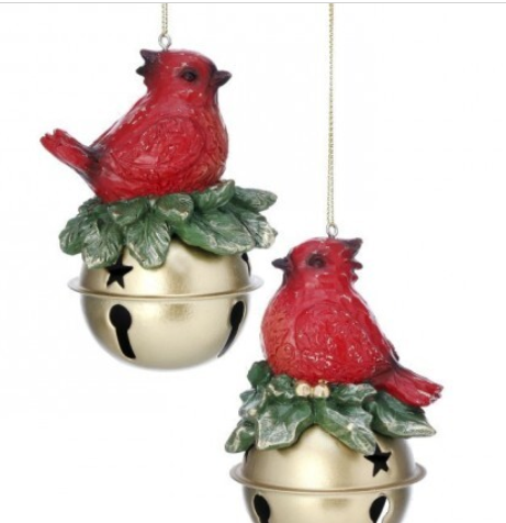 Cardinal Bell Ornament - 2 Styles