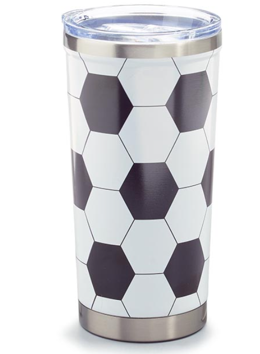 TUMBLER SOCCER BALL METAL MUG