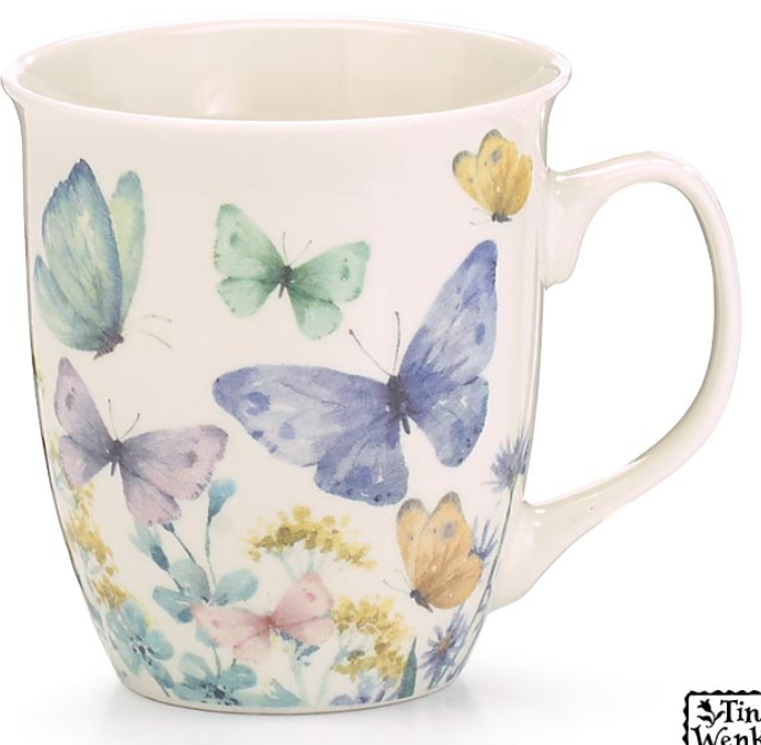 COLORFUL BUTTERFLIES ALL AROUND MUG