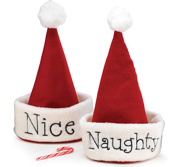Naughty Or Nice Santa Hat