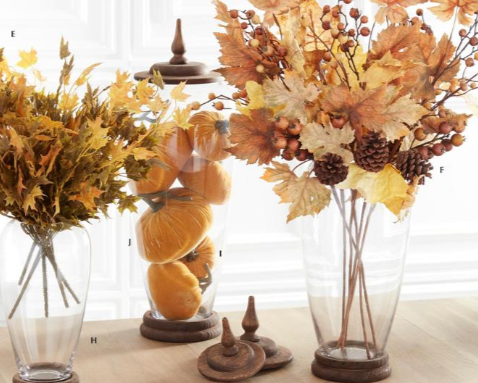Burlap Maple and Oak Leaf Wreath with Pinecones - 24"