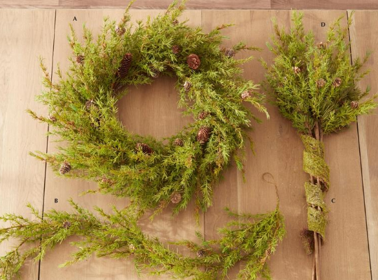 Pine Garland w/Large & Small Pinecones - 48"