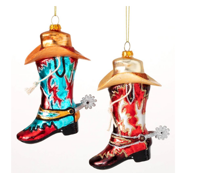 Western Boots Ornaments - 3 Options