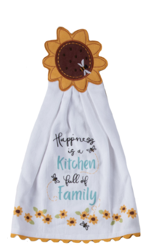 Sunflower Hang-Ups Kitchen Towel