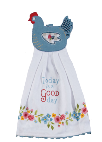 Countryside Rooster Hang-Ups Kitchen Towel