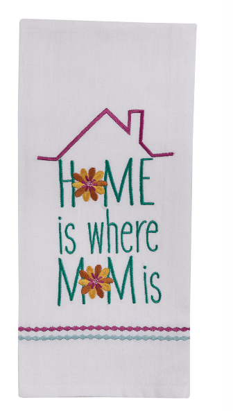 Home Is Where Mom Is Decorative Dishtowel