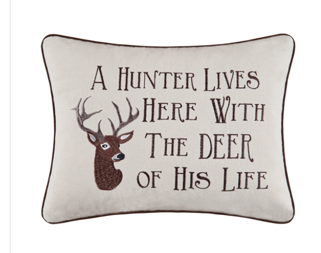 A Hunter Lives Here Pillow