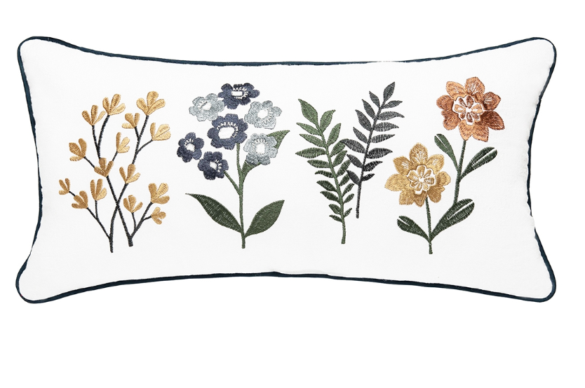 Retro Botanical Pillow