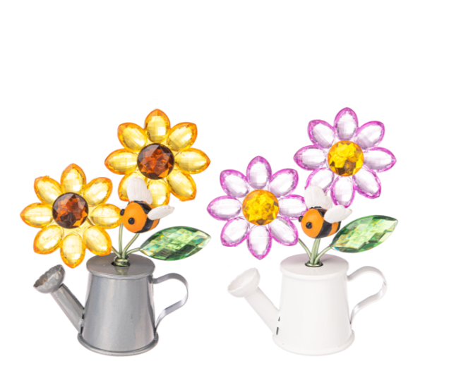 Bee-Utiful Daisy Garden Figurines  -2 Colors