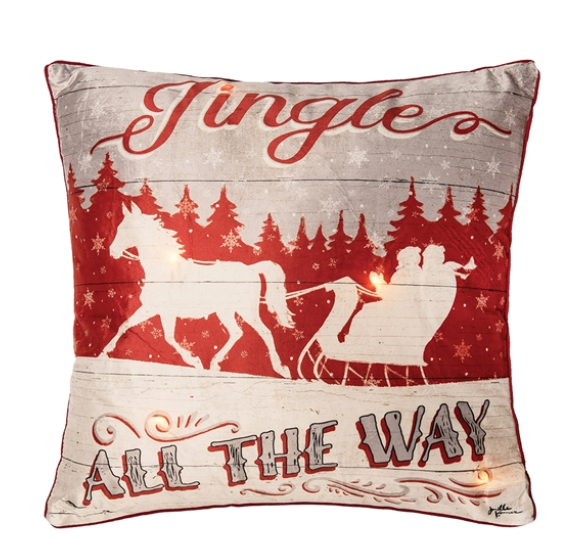 Jingle All The Way LED Pillow