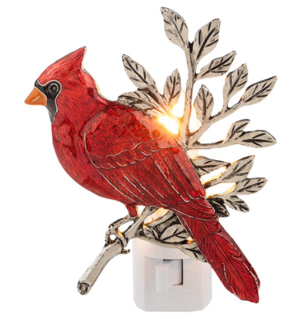 Cardinal on Branch Night Light