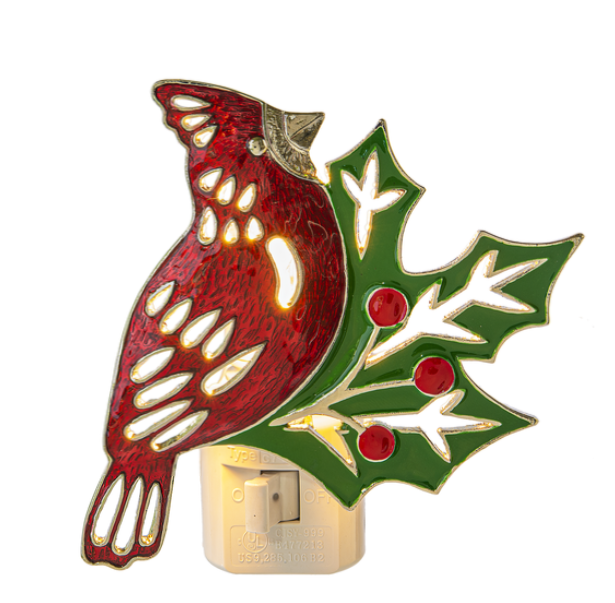 Cardinal & Holly Night Light