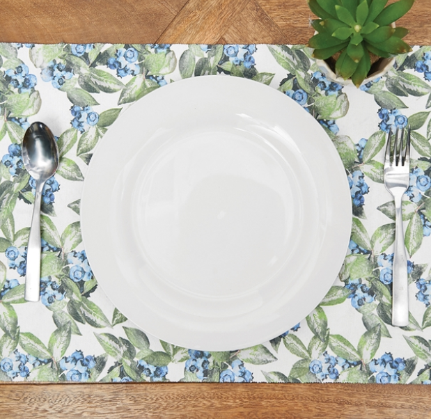 Lakeside Blueberry Table Linens - Set of 6