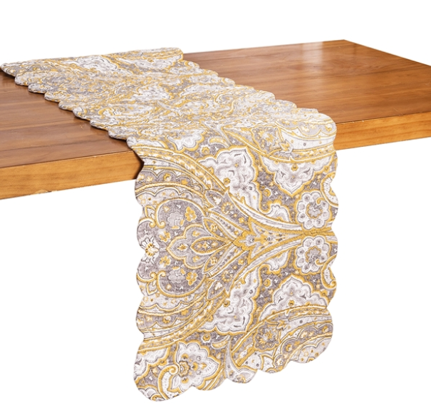 Shay Damask Table Runner