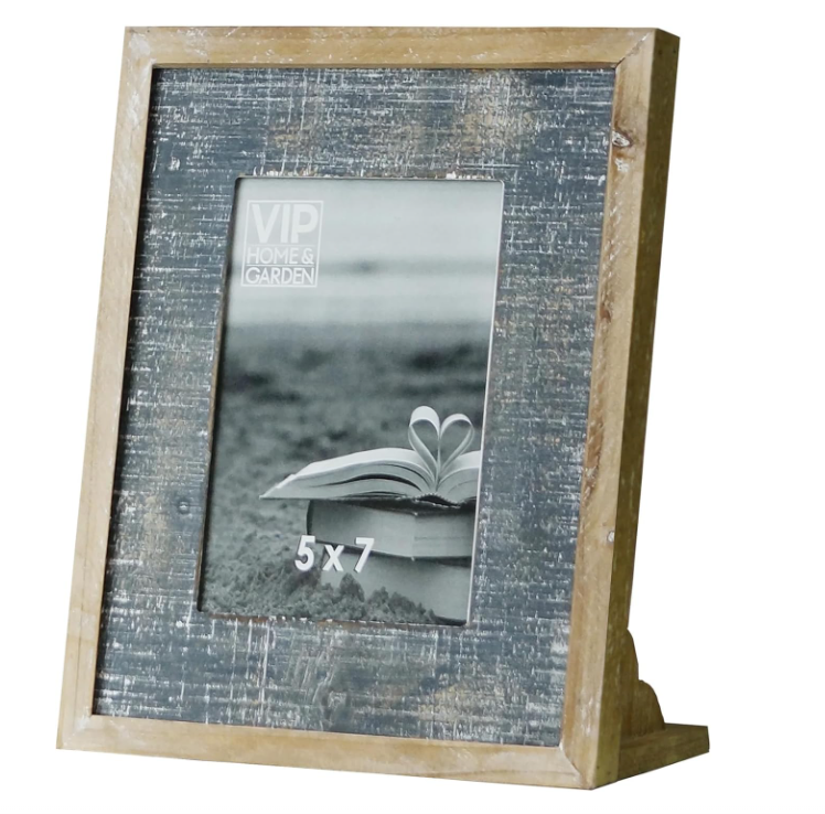 Wood Free Standing Tabletop Photo Frame