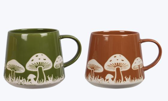 Stoneware Mushroom Designs