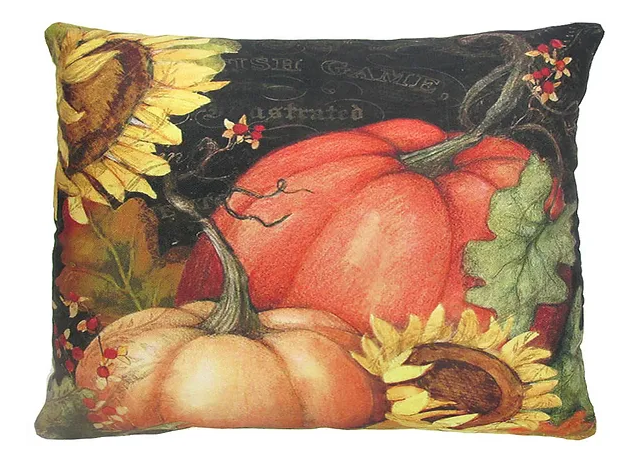 Pumpkins 2 Pillow - Rectangle