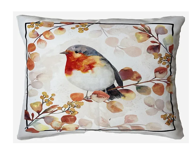 Friendly Robin 2 Pillow - Rectangle