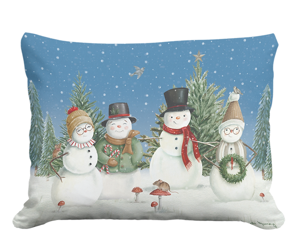 Snowmen Pillow - Rectangle