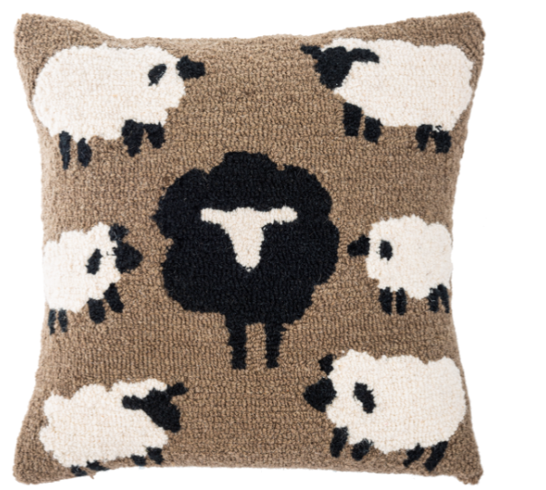 Punch Hook Sheep Pillow