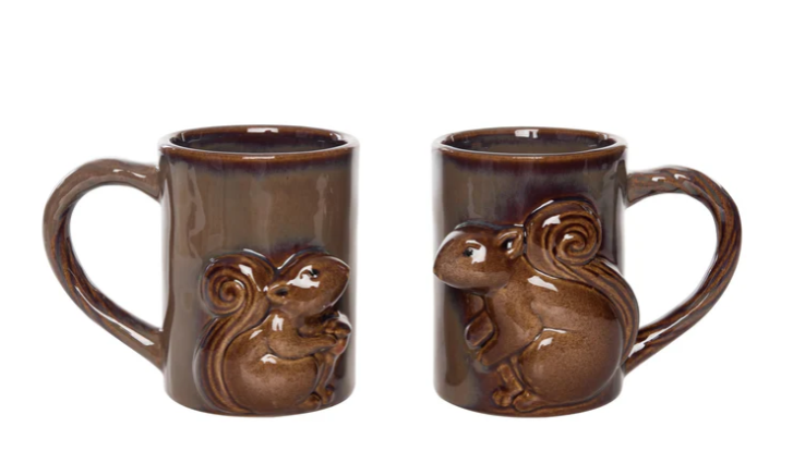 Stoneware Squirrel Mug - 2 Styles