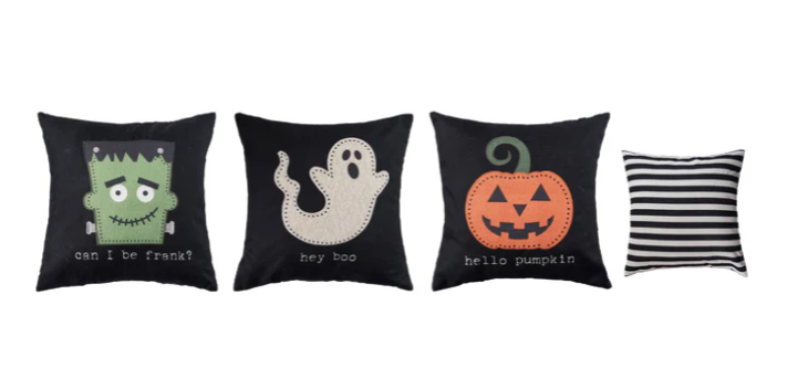 Fabric Spooky Icon Pillow - 3 Options