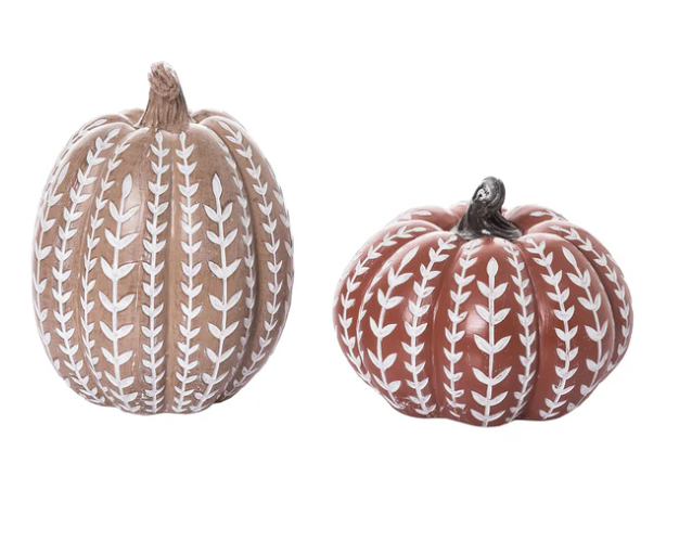Pumpkin w/Whitewash Pattern 2 Asst