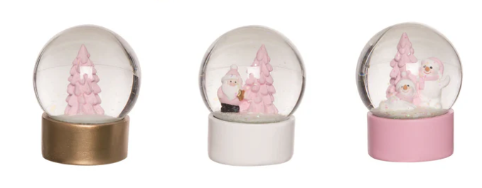 Pastel Christmas Snow globe