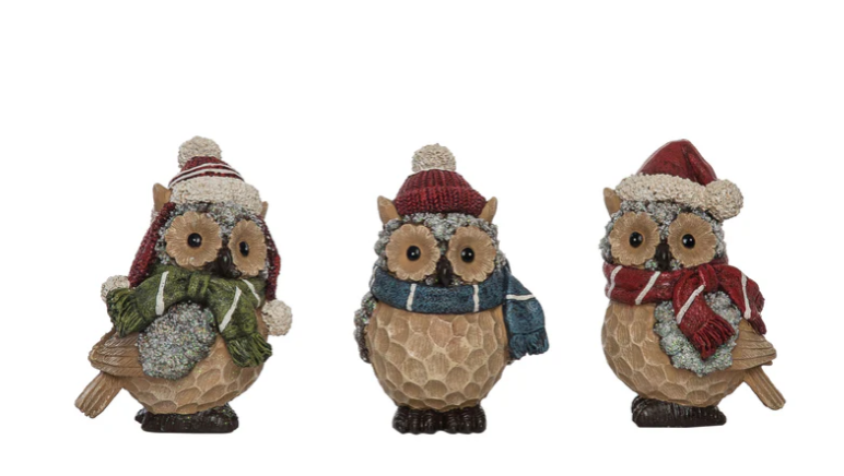 Bundled Up Owl - 3 Options