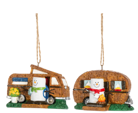 S'mores Camper Ornaments - 2 Styles