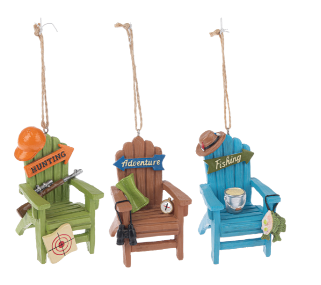 Adirondack Chair Ornaments - 3 Options