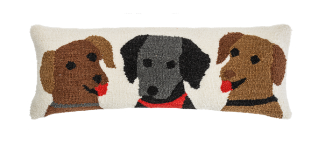 Punch Hook Dog Lumbar Pillow